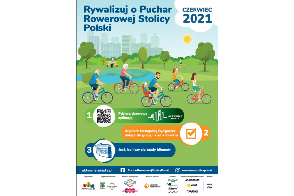 plakat promujący udział w Rowerowym Pucharze Polski